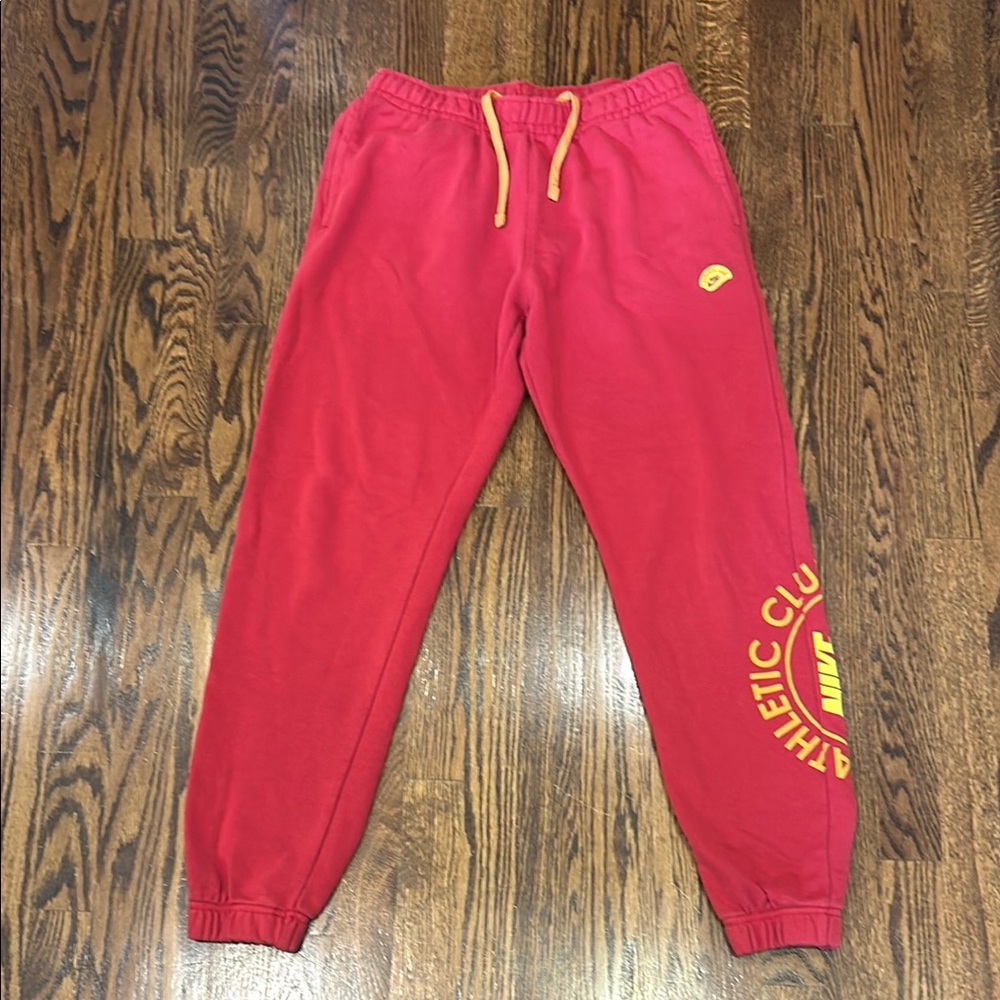 Nike Red & Yellow Athletic Club Men’s Sweatpants